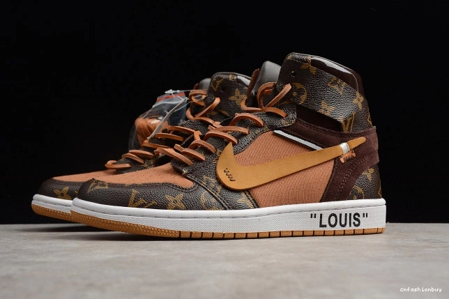 1 x Jordan OW Off-Louis Air AJ1 AQ0818-158 0822